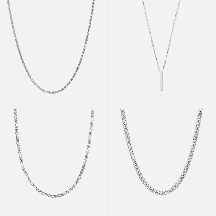 Necklace Essentials Stack (Silver)