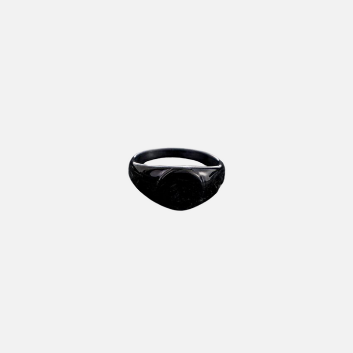 Vintage Signet Ring -  Black